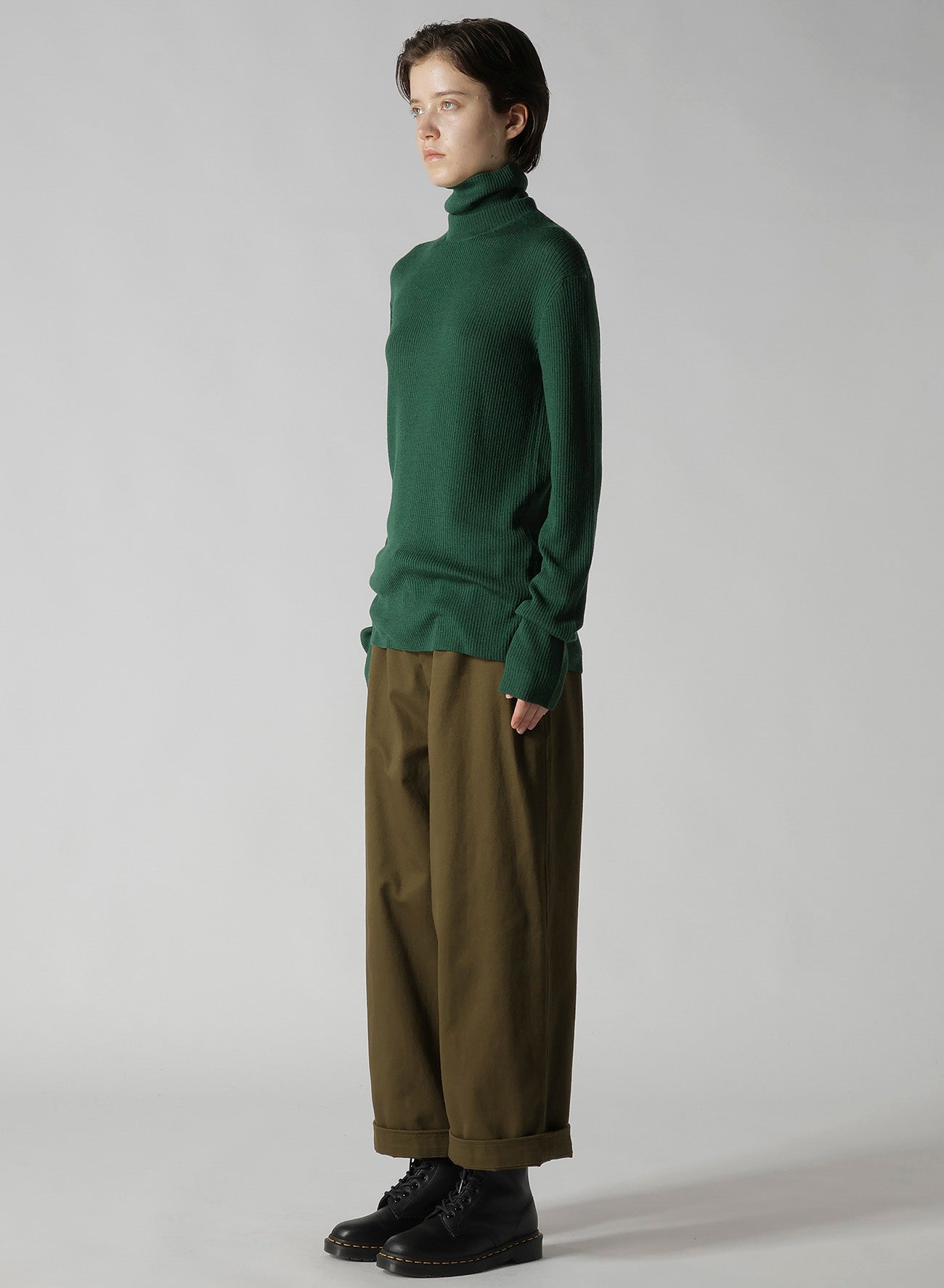 RIB HIGH NECK KNIT