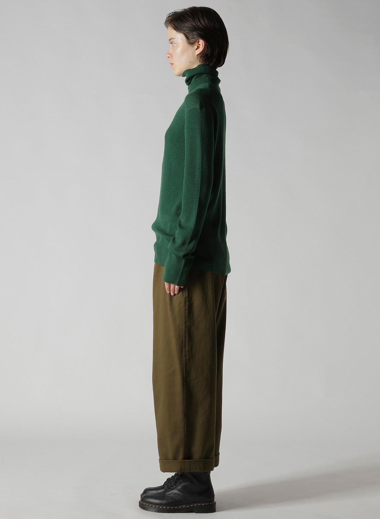 RIB HIGH NECK KNIT