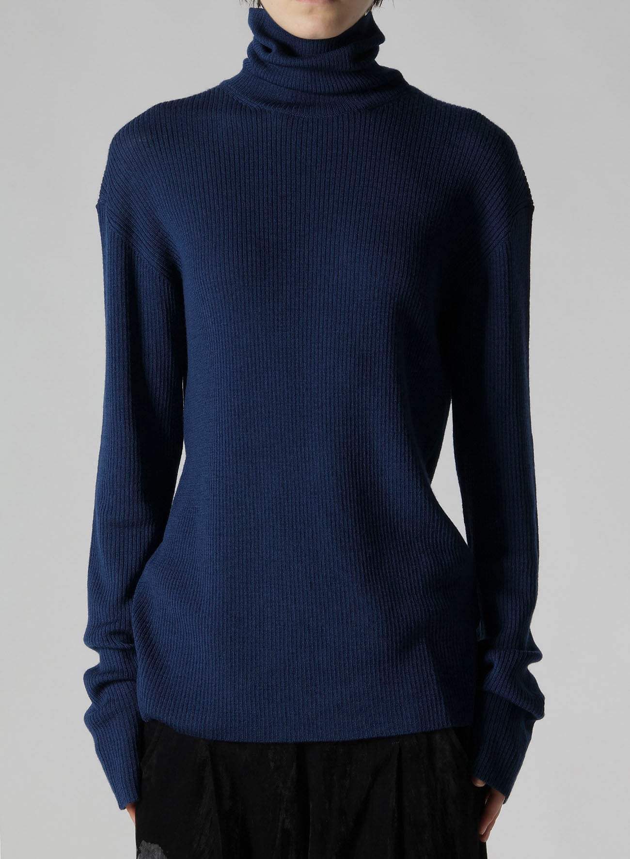 RIB HIGH NECK KNIT