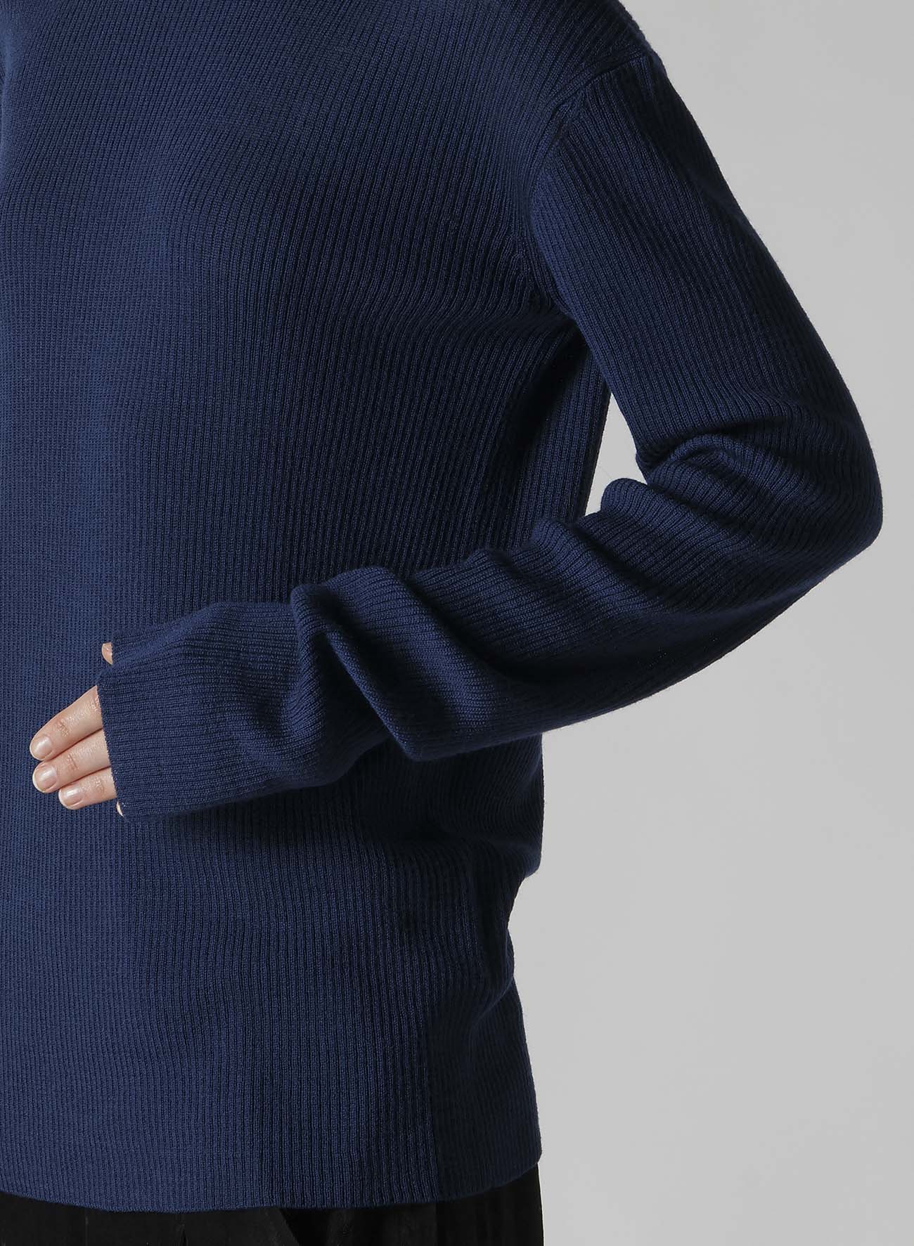 RIB HIGH NECK KNIT