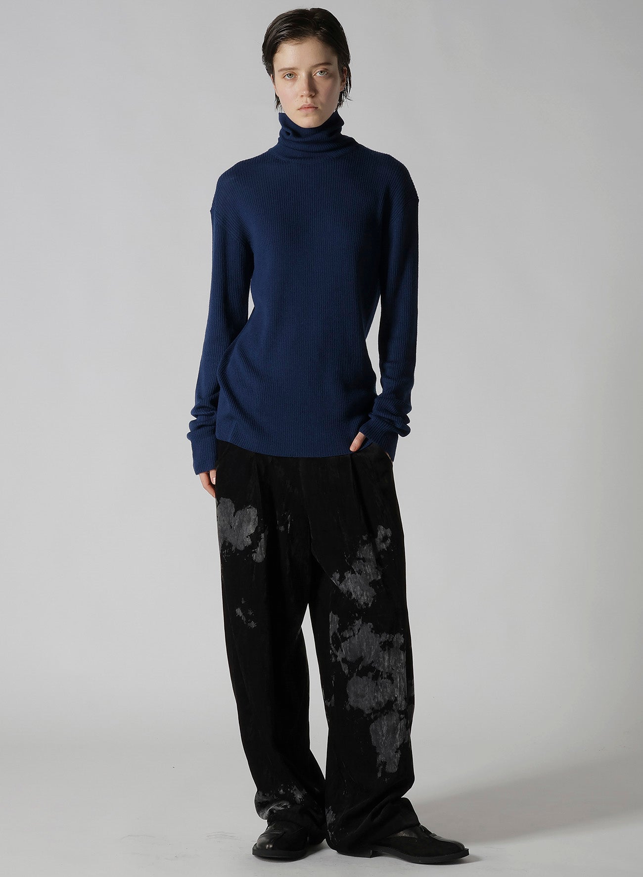 RIB HIGH NECK KNIT