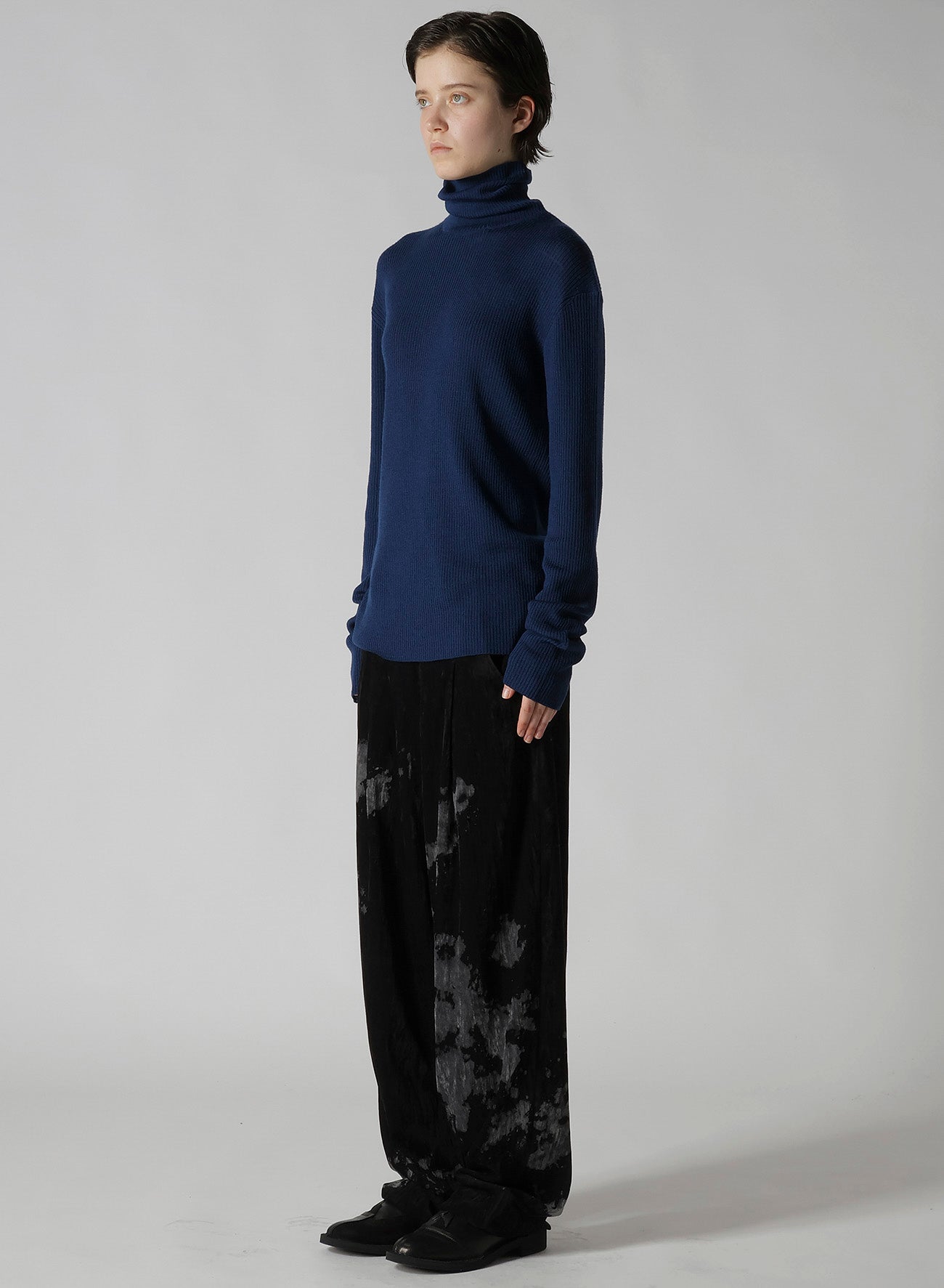 RIB HIGH NECK KNIT