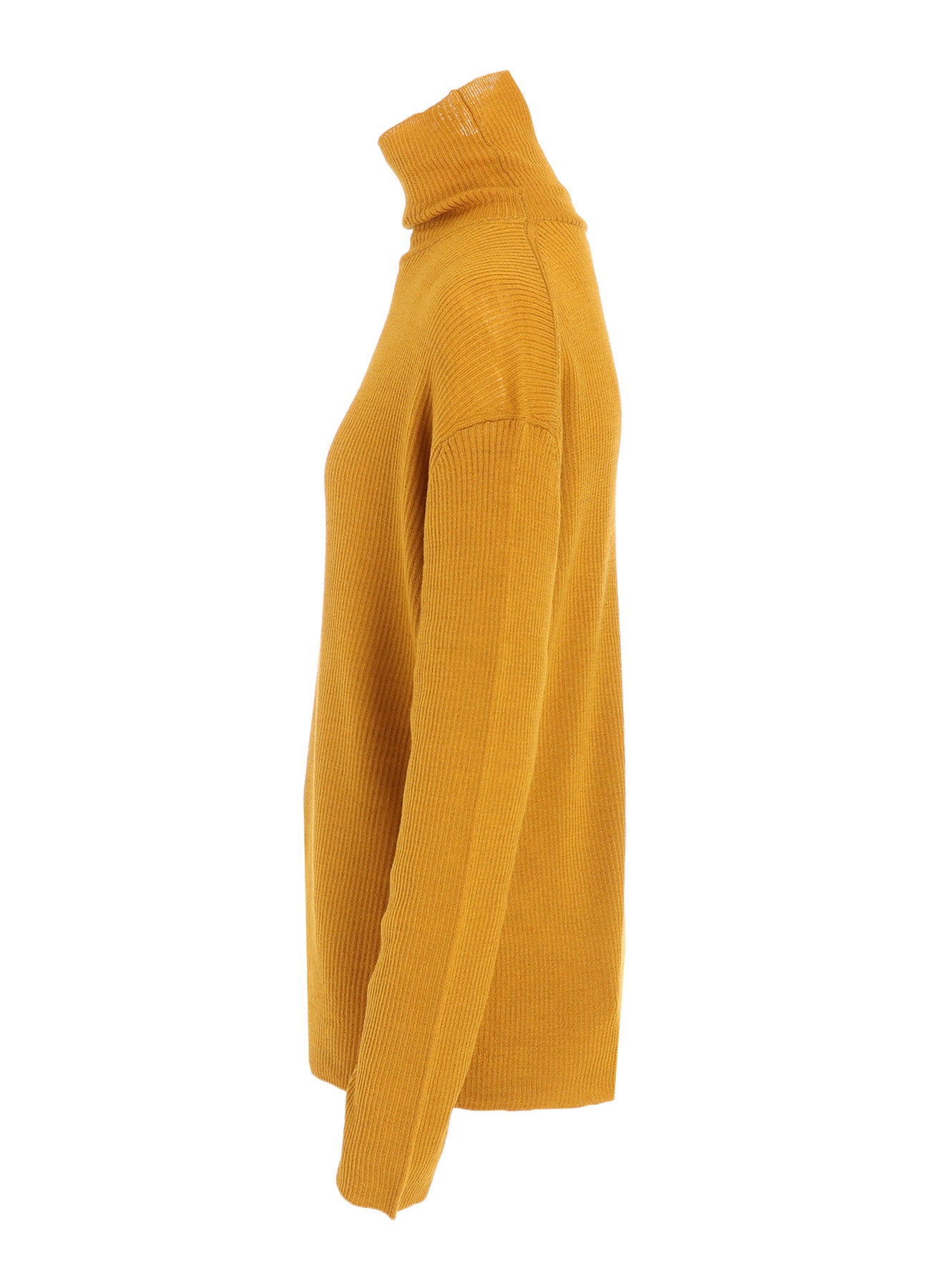 RIB OVERSIZED HIGH NECK KNIT