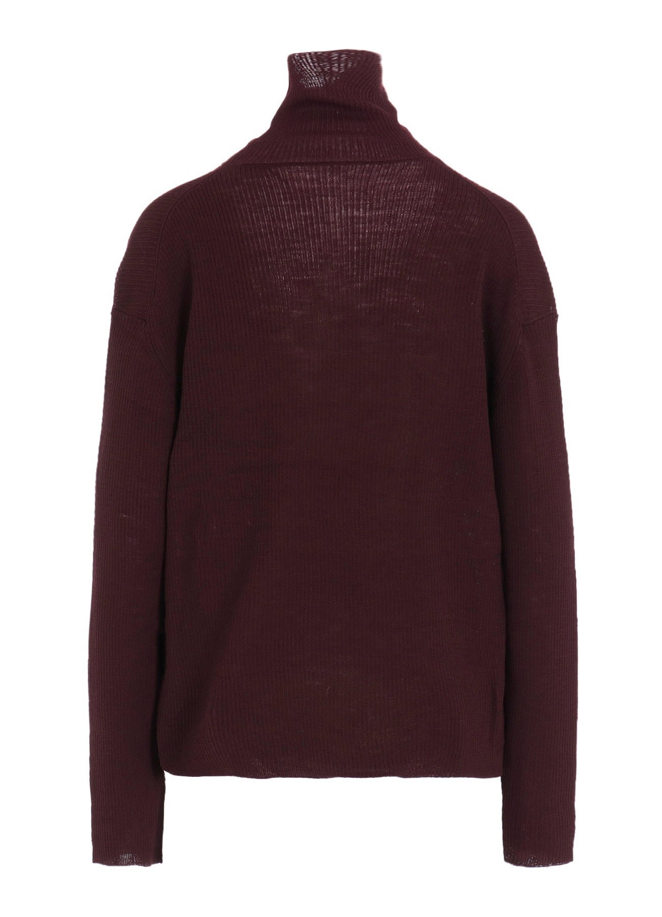 RIB OVERSIZED HIGH NECK KNIT