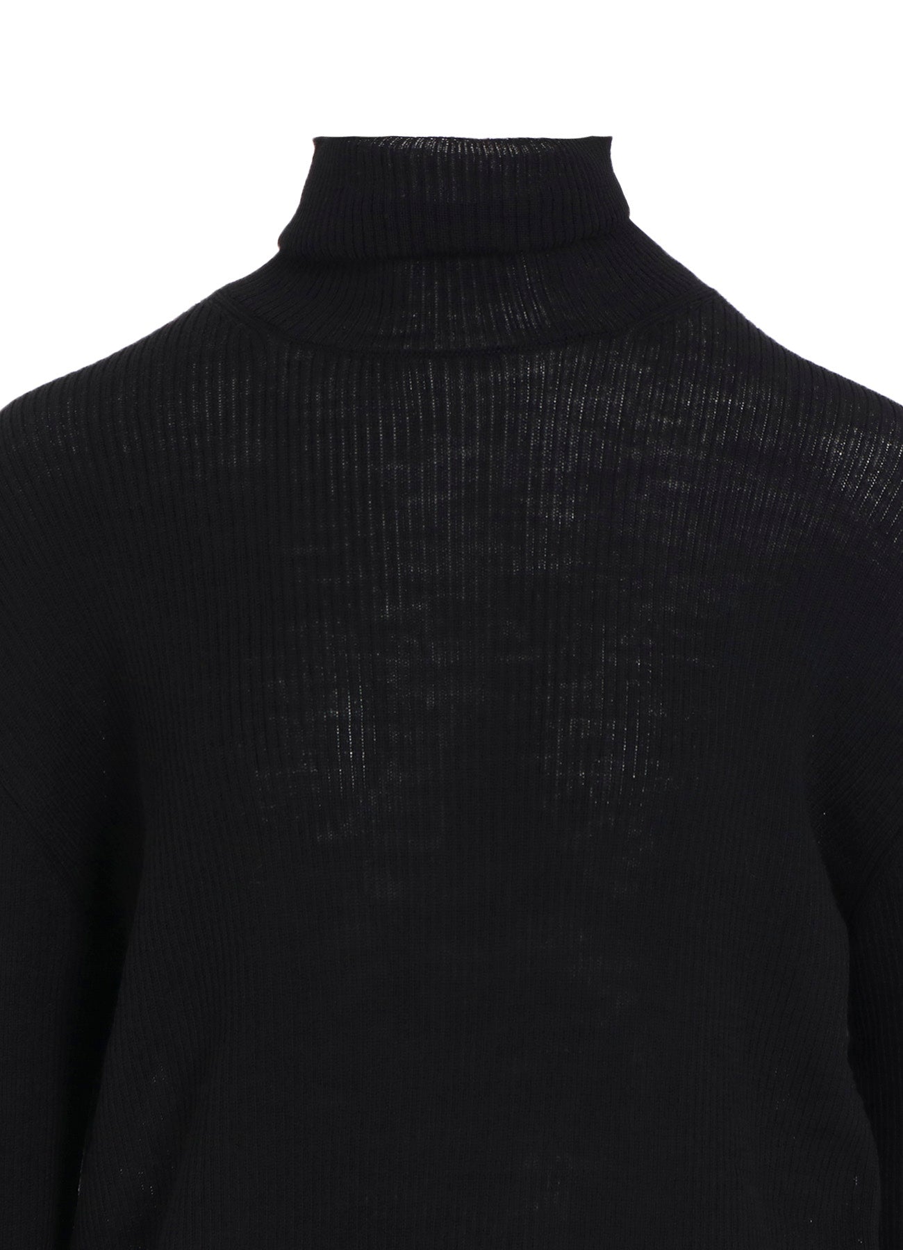 RIB OVERSIZED HIGH NECK KNIT