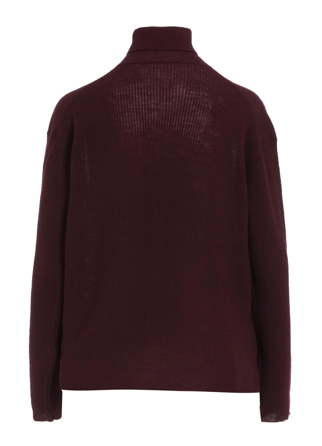 RIB HIGH NECK KNIT CARDIGAN