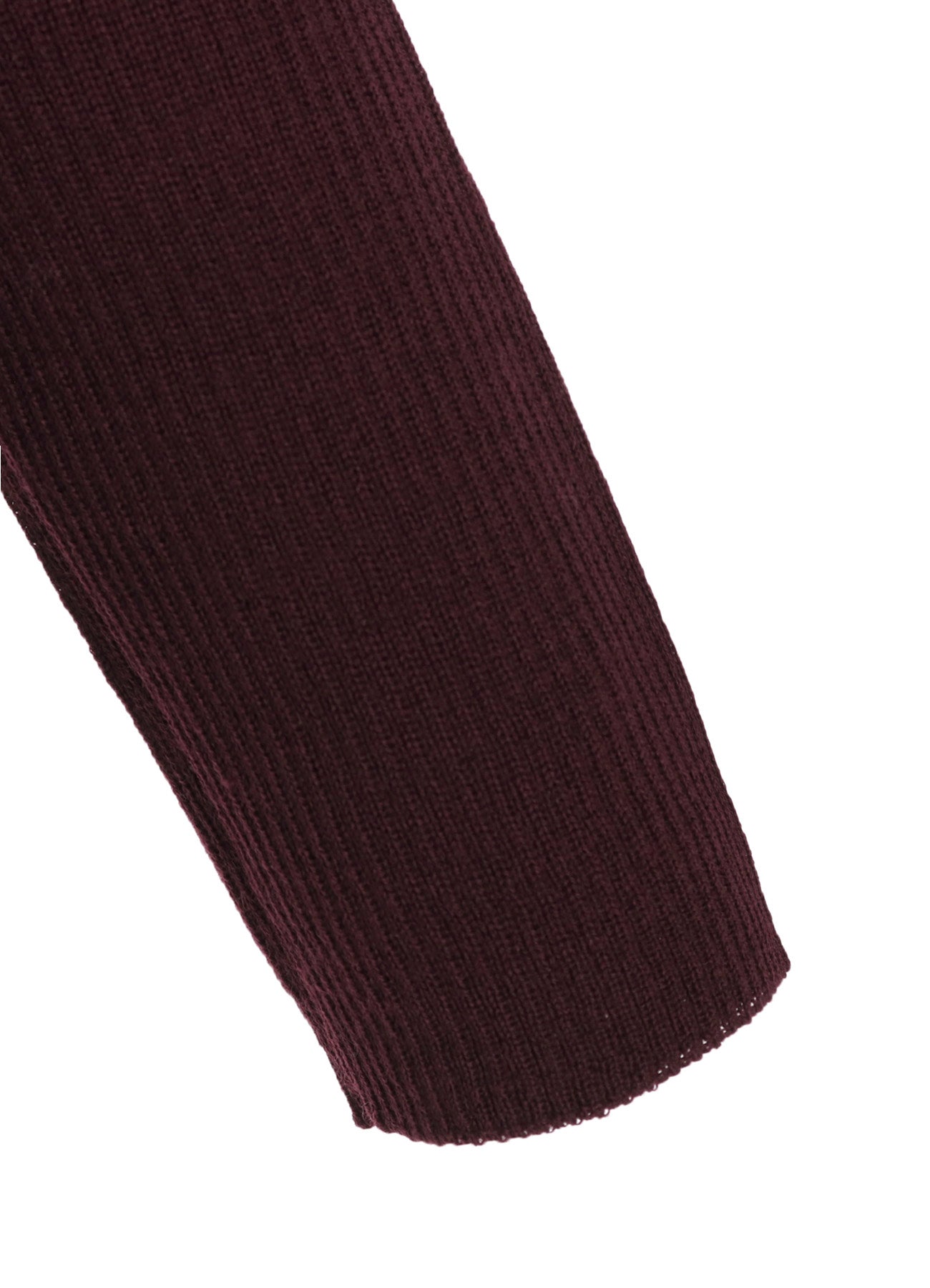 RIB HIGH NECK KNIT CARDIGAN