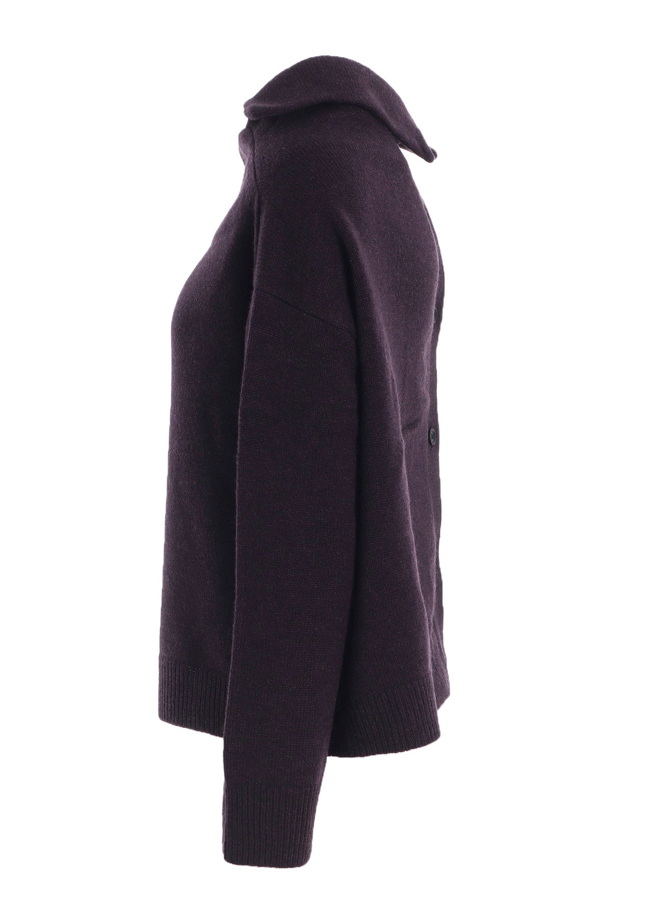 WOOL JERSEY ASYMMETRIC PULLOVER