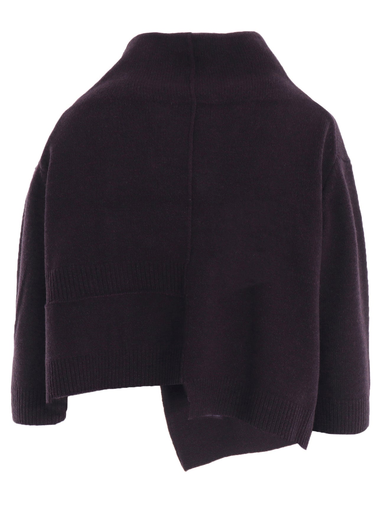 WOOL JERSEY SNAP BUTTON CARDIGAN