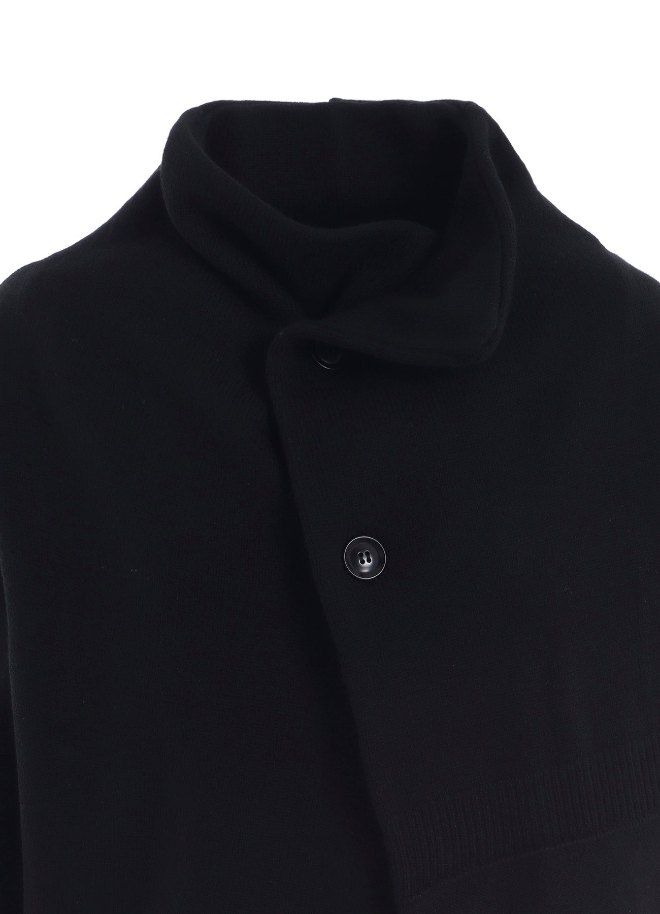 WOOL JERSEY SNAP BUTTON CARDIGAN
