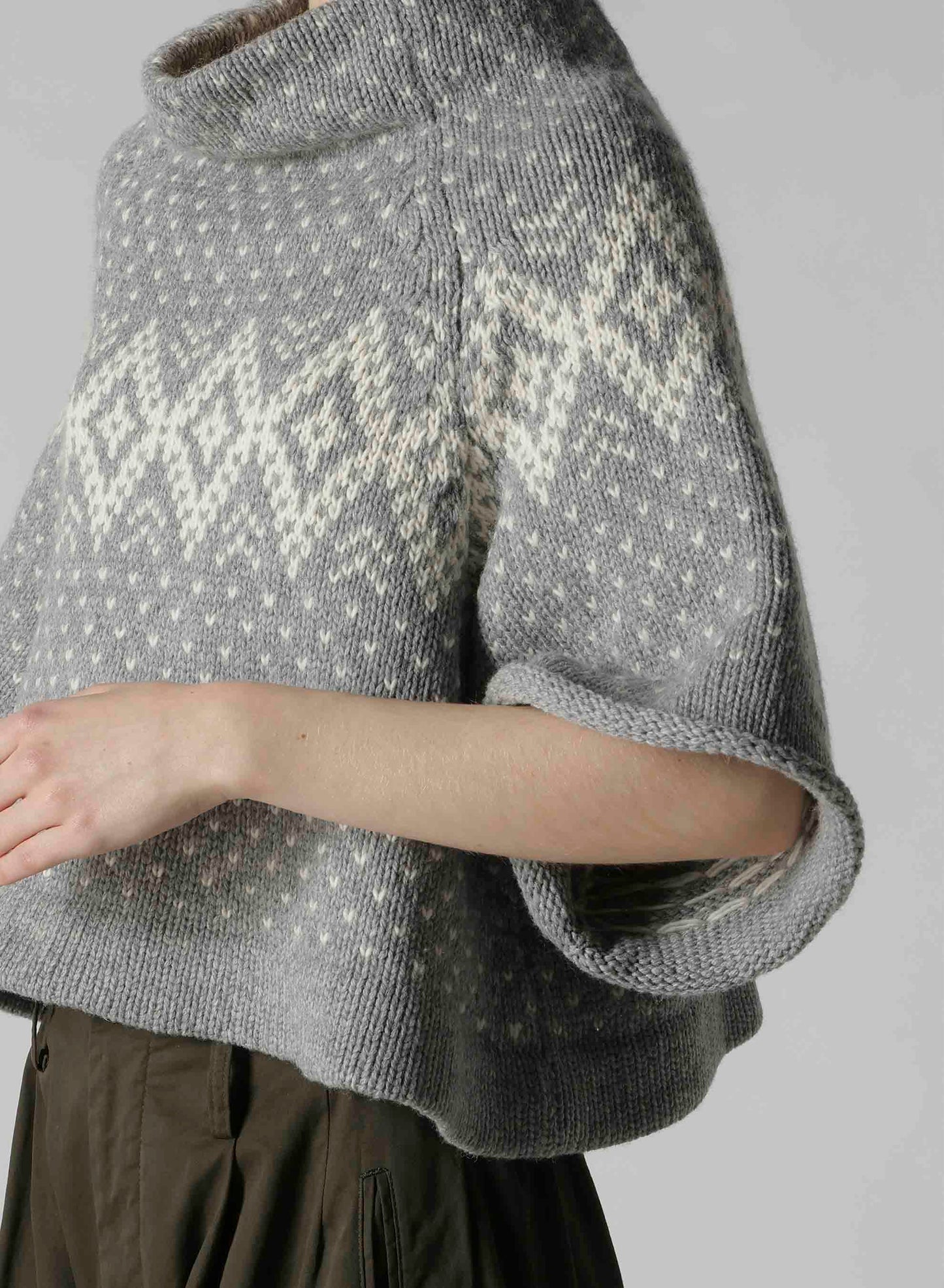 NORDIC JQ SHORT RAGLAN SLEEVE PULLOVER