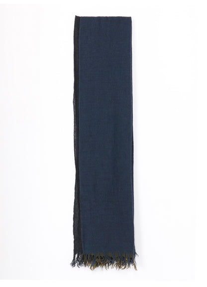 THREE-LAYERED WOOL SCARF