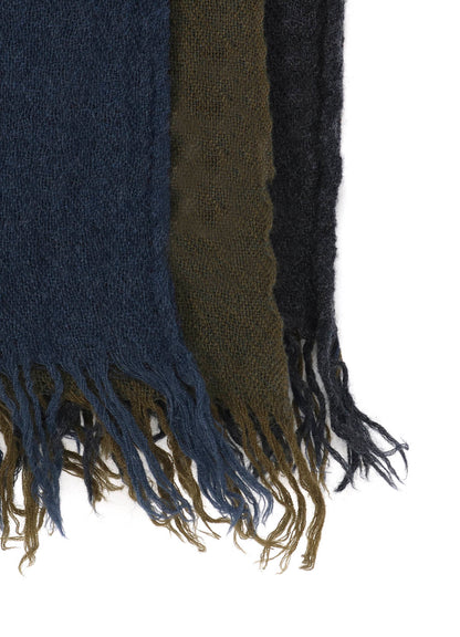 THREE-LAYERED WOOL SCARF