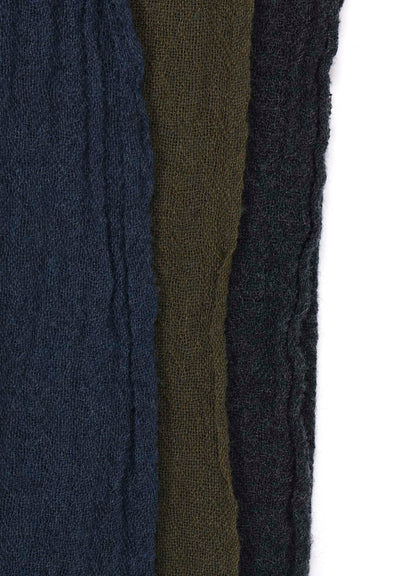 THREE-LAYERED WOOL SCARF