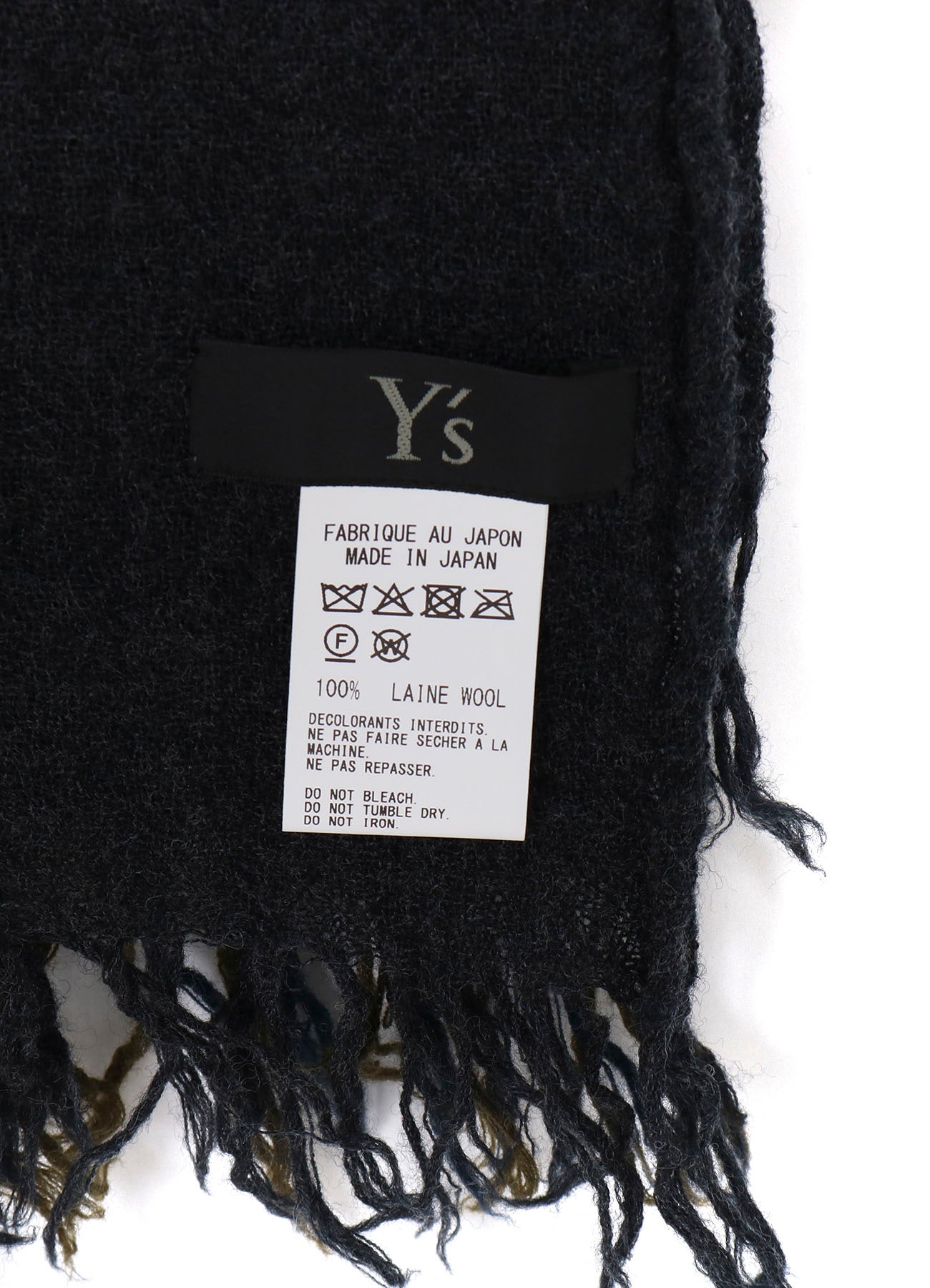 THREE-LAYERED WOOL SCARF