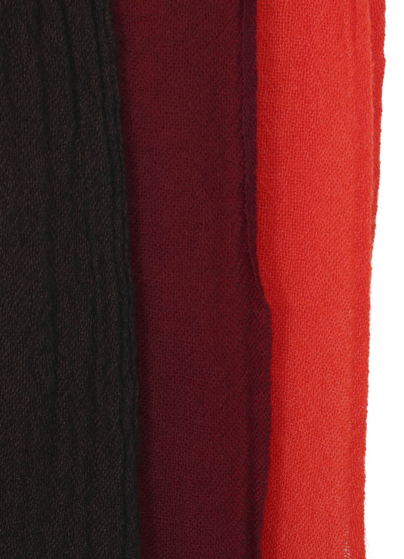 THREE-LAYERED WOOL SCARF