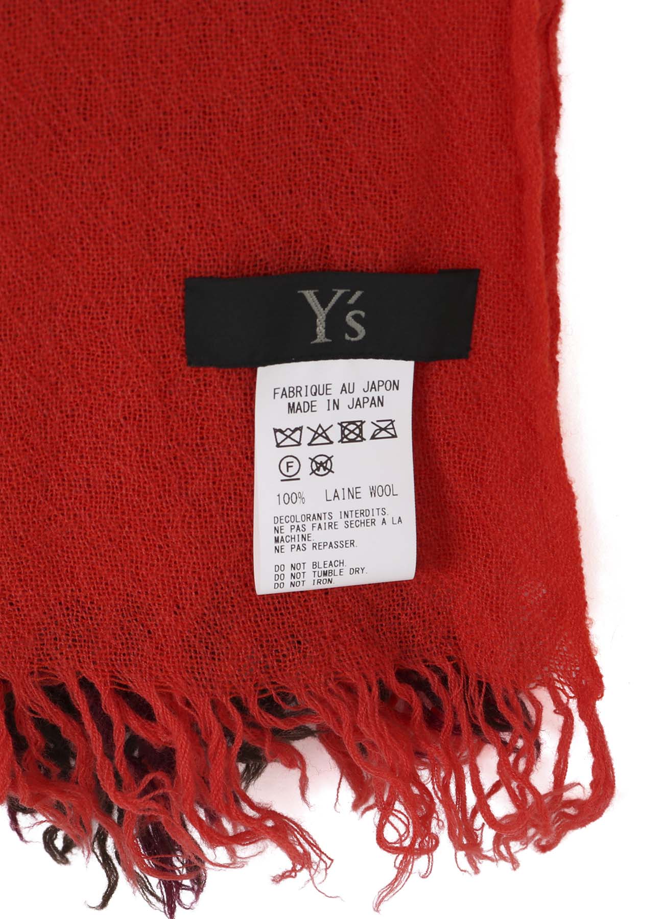 THREE-LAYERED WOOL SCARF