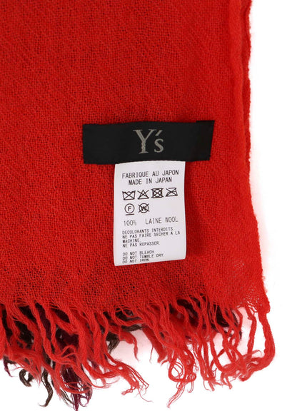 THREE-LAYERED WOOL SCARF