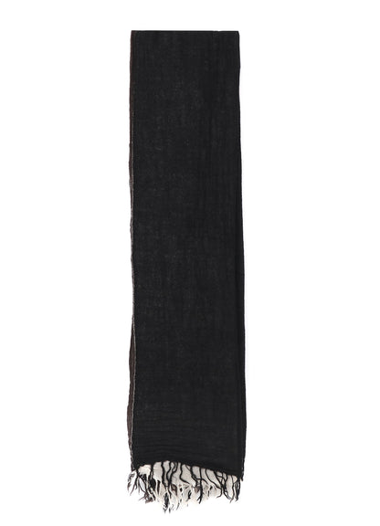 THREE-LAYERED WOOL SCARF