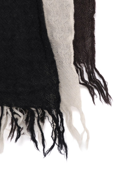 THREE-LAYERED WOOL SCARF