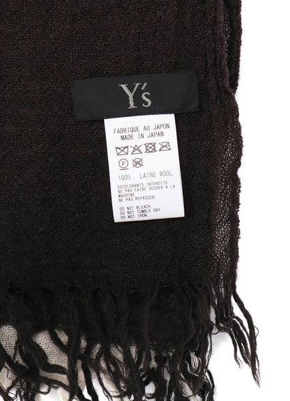 THREE-LAYERED WOOL SCARF