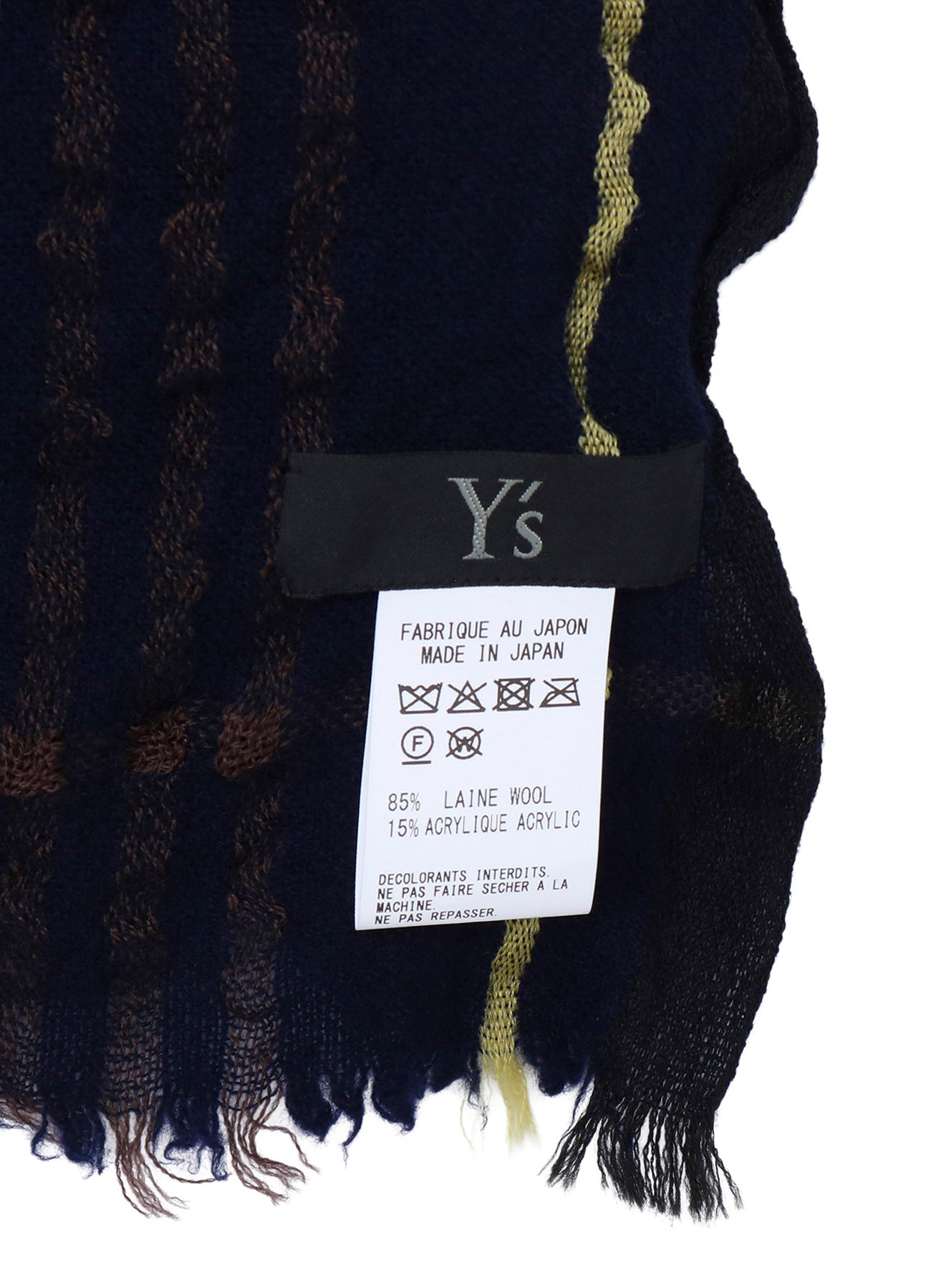 W PLAID FRILL SCARF