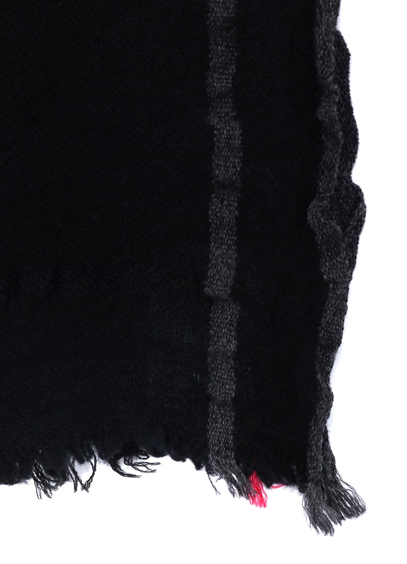 W PLAID FRILL SCARF