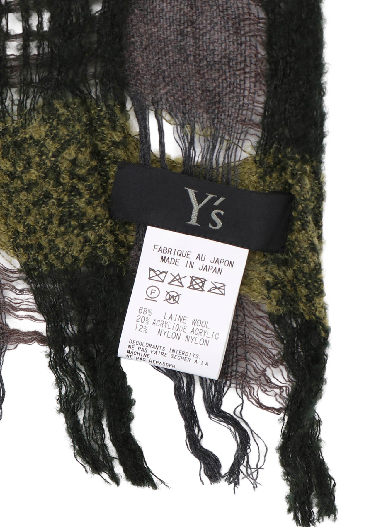 PLAID BOUCLE SCARF