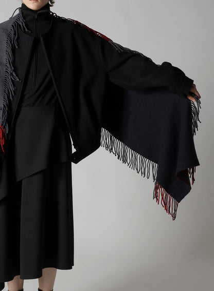 WOOL FRINGE SCARF