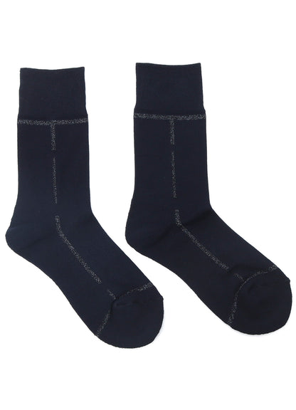 Y's × CHICSTOCKS LINE GLITTER SOCKS