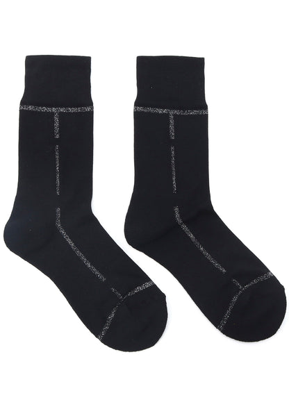 Y's × CHICSTOCKS LINE GLITTER SOCKS