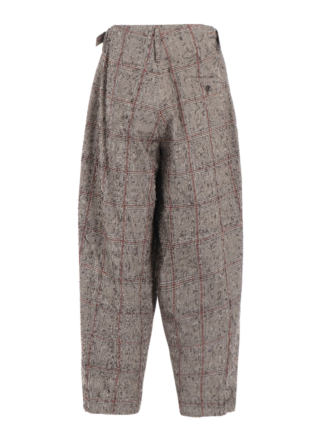NEEDLE-PUNCHED DOUBLE TUCK WIDE PANTS