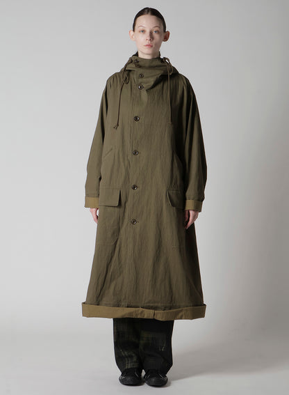 FADED PLAID 6OZ DENIM DOUBLE TUCK WIDE PANTS