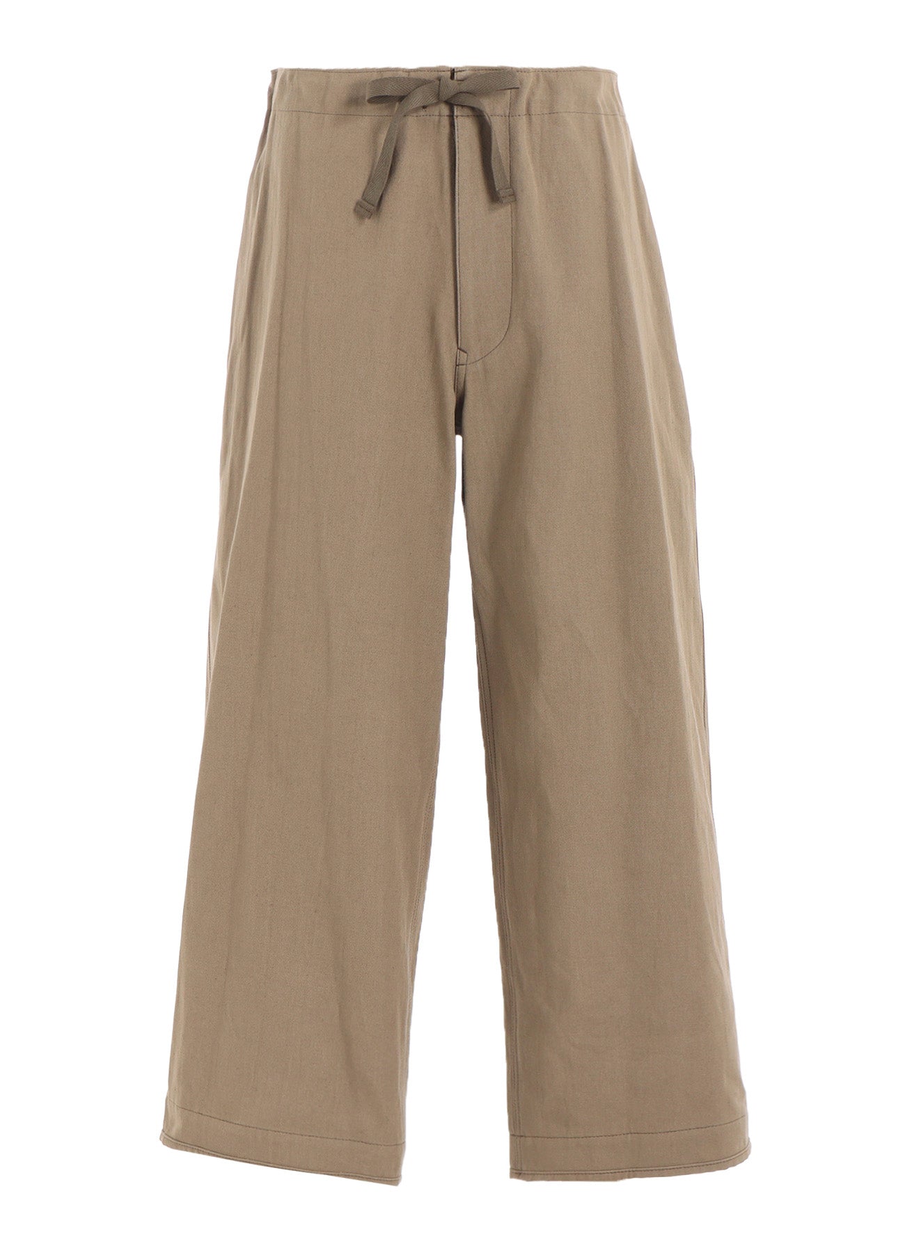COTTON LINEN TWILL STRAIGHT PANTS