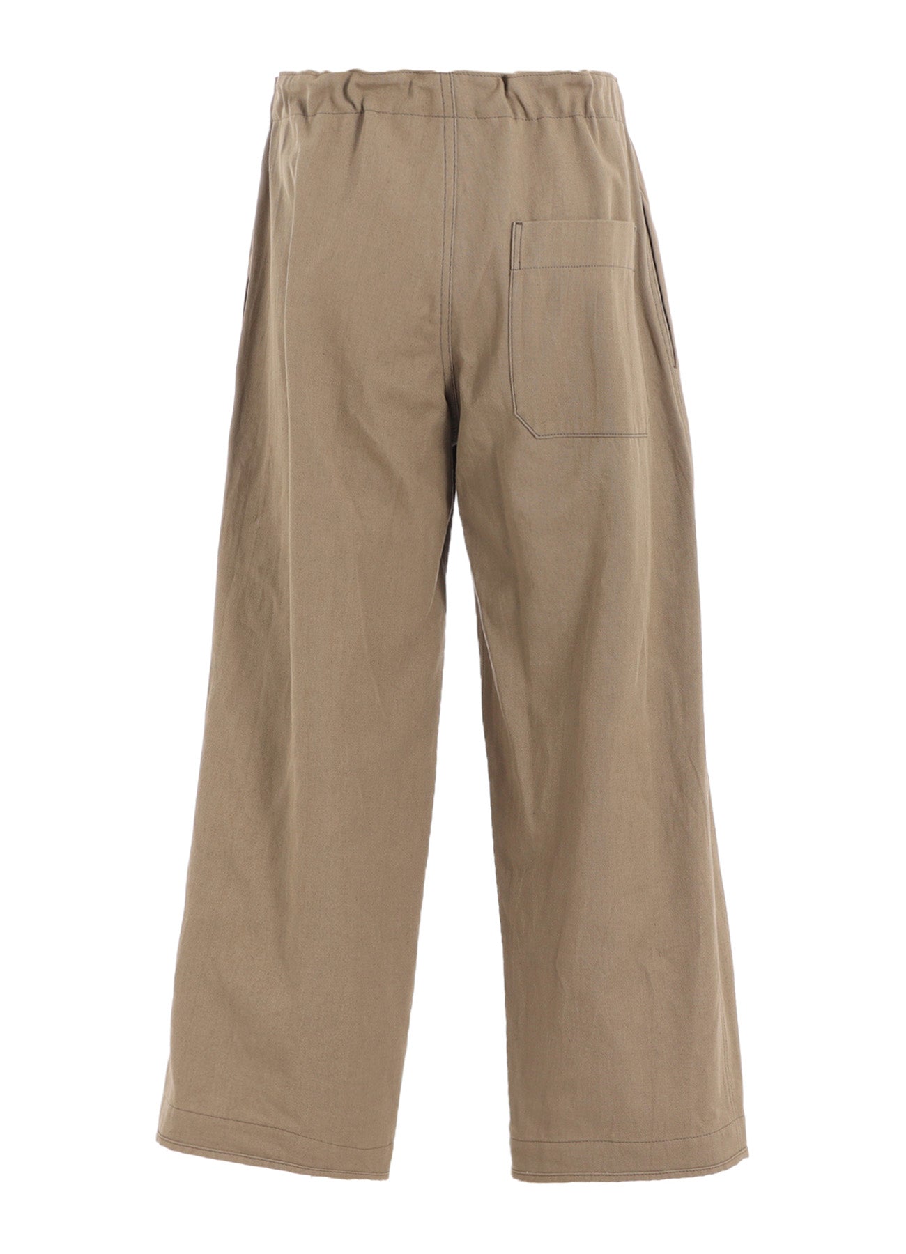 COTTON LINEN TWILL STRAIGHT PANTS