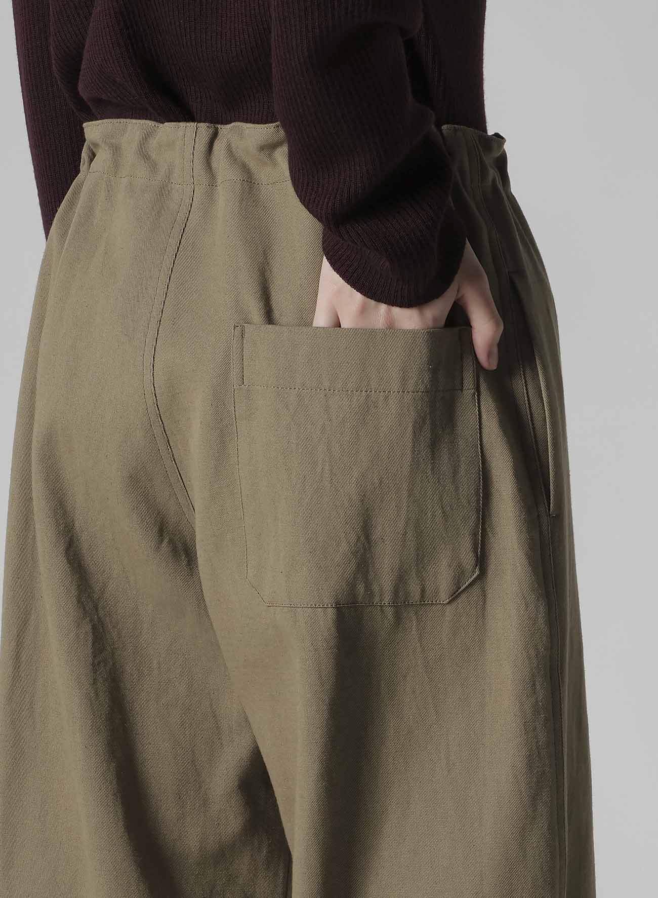 COTTON LINEN TWILL STRAIGHT PANTS