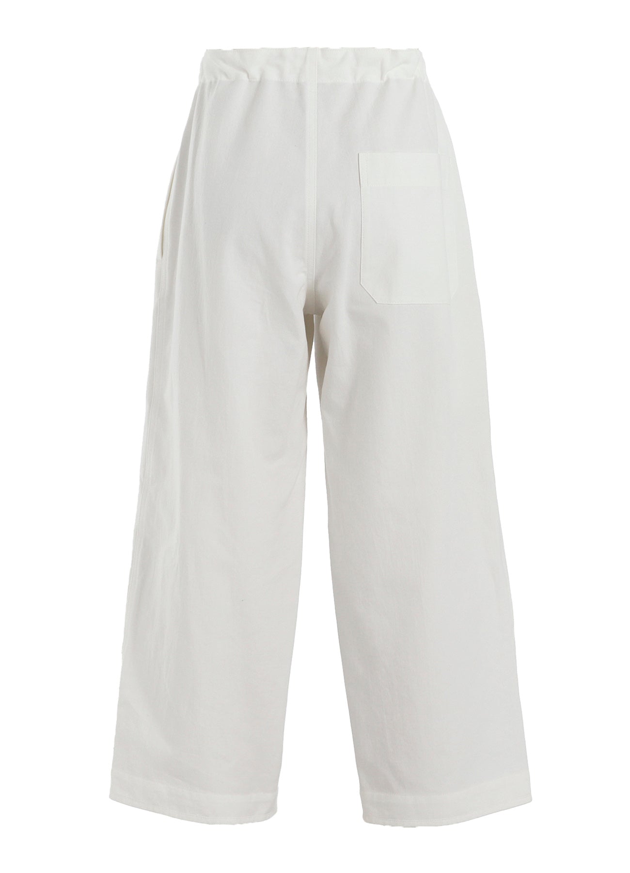 COTTON TWILL STRAIGHT STRING PANTS
