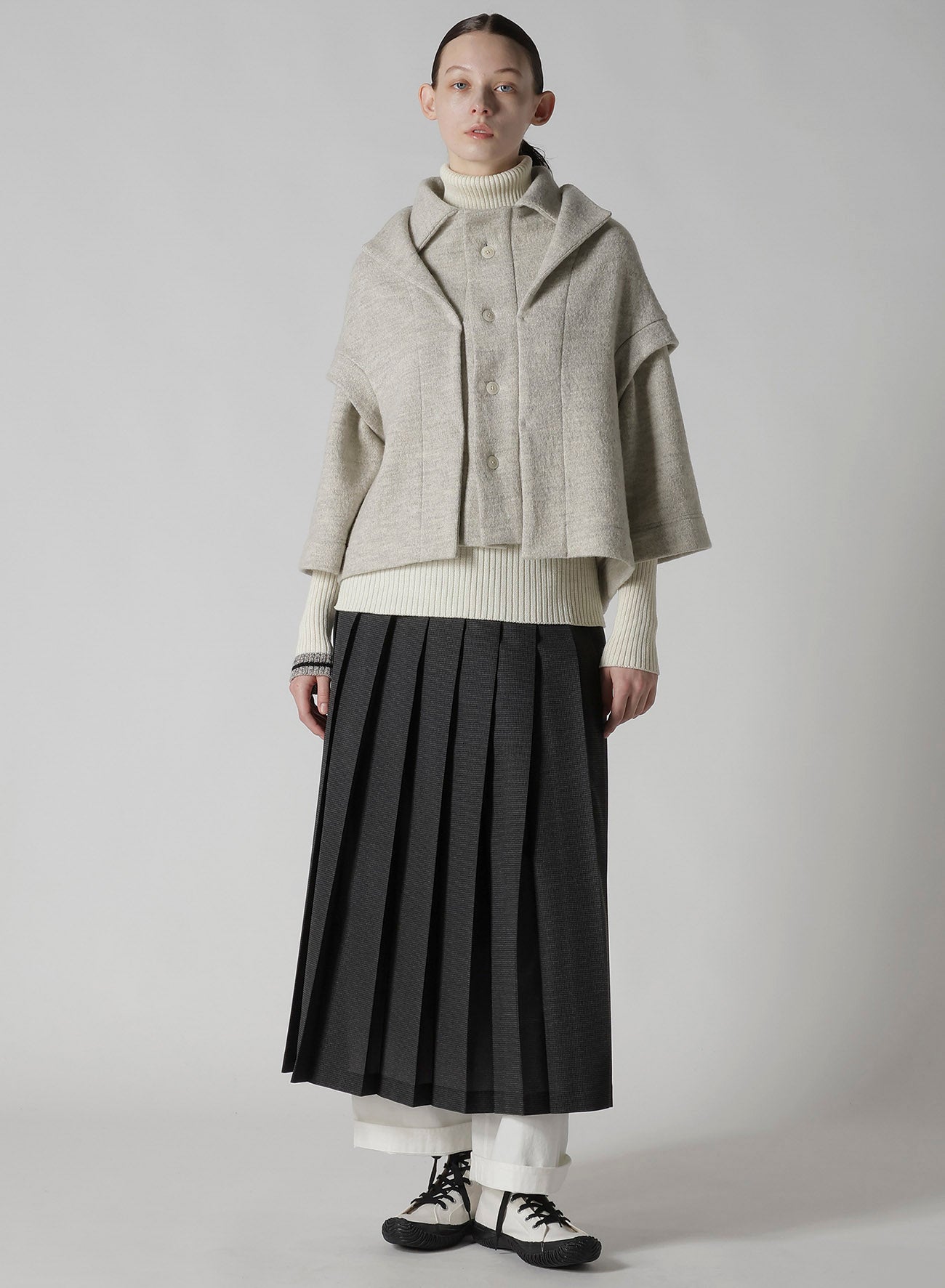 COTTON TWILL STRAIGHT STRING PANTS
