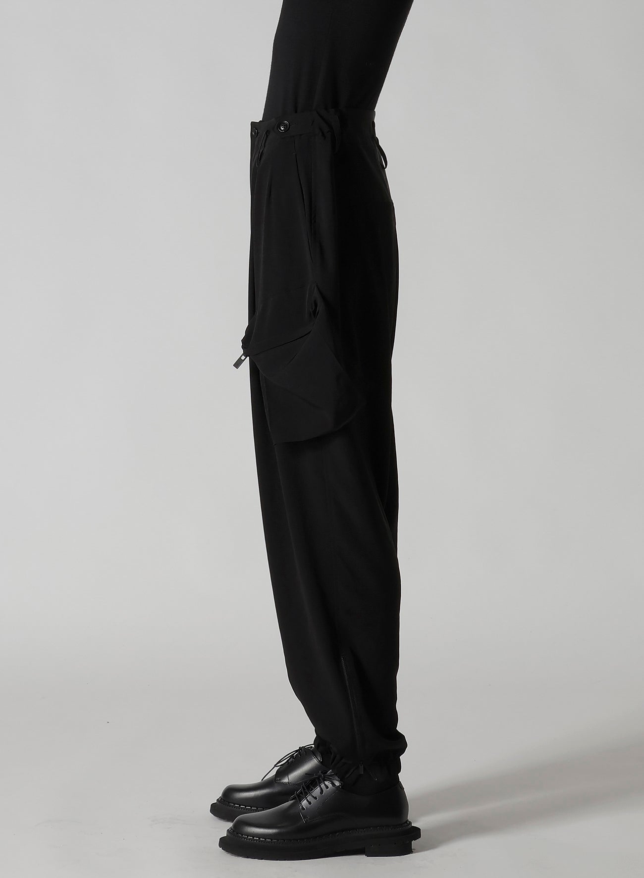 TA/PE CREPE DE CHINE FLIGHT PANTS