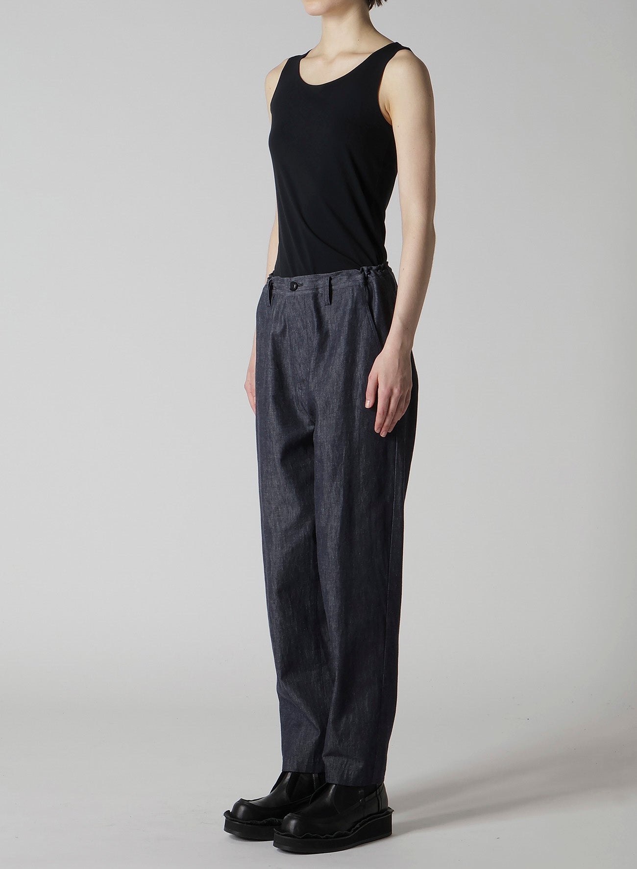 6OZ DENIM GARMENTFINISH TAPERED PANTS