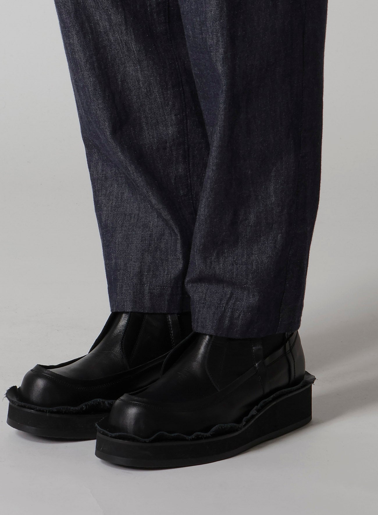 6OZ DENIM GARMENTFINISH TAPERED PANTS
