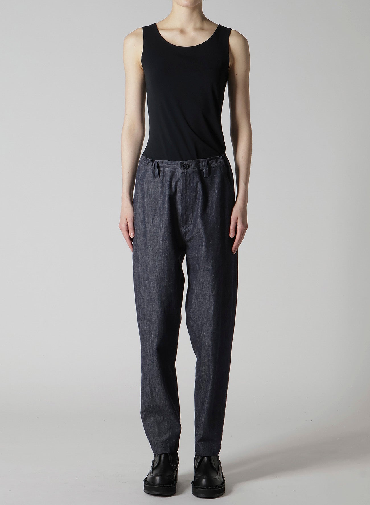 6OZ DENIM GARMENTFINISH TAPERED PANTS