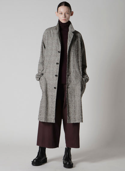 GARMENT-DYED FRONT TUCK WIDE PANTS