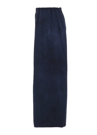 GARMENT-DYED FRONT TUCK WIDE PANTS