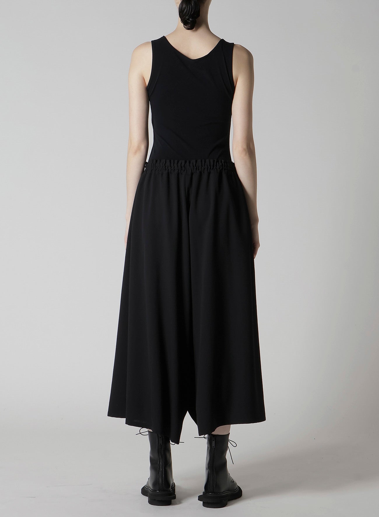 WOOL SERGE GATHER PANTS