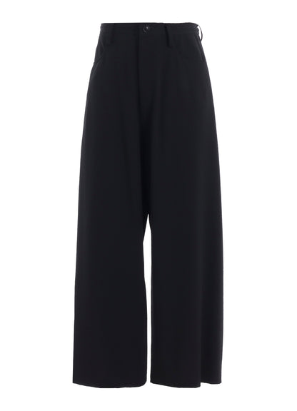 WOOL SERGE LONG STRAIGHT PANTS