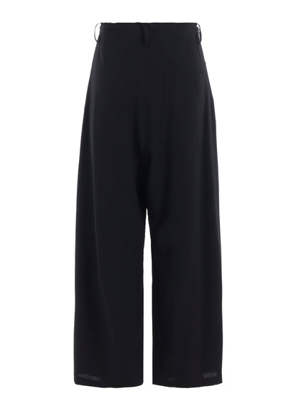 WOOL SERGE LONG STRAIGHT PANTS