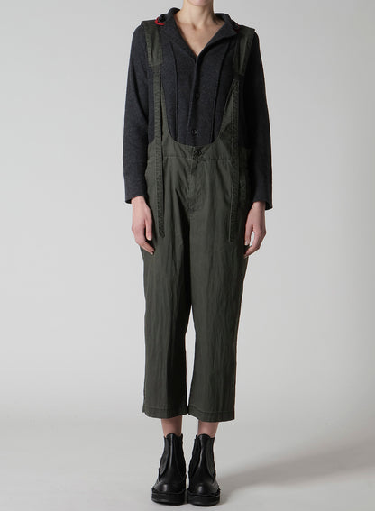 C/N PIGMENT COATED ADJUSTABLE WAIST OVERALLS