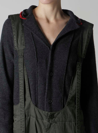 C/N PIGMENT COATED ADJUSTABLE WAIST OVERALLS