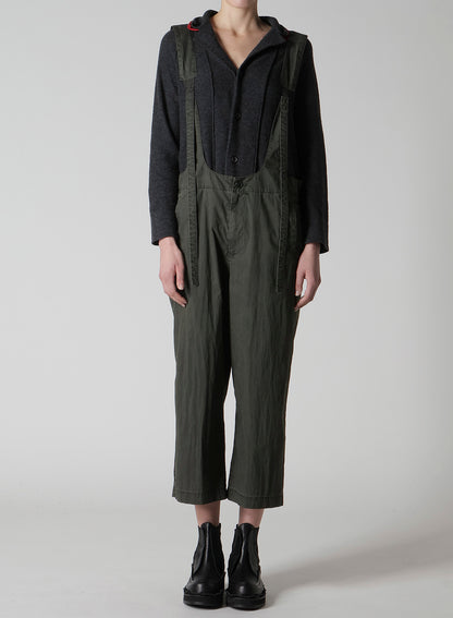 C/N PIGMENT COATED ADJUSTABLE WAIST OVERALLS